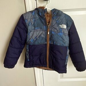 Reversible toddler North Face  winter coat.